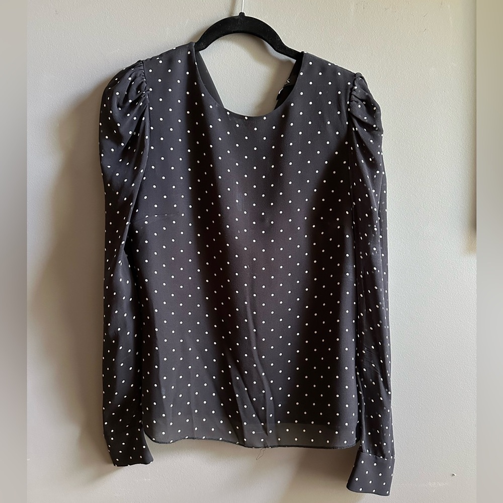 Intermix polka dot blouse small
